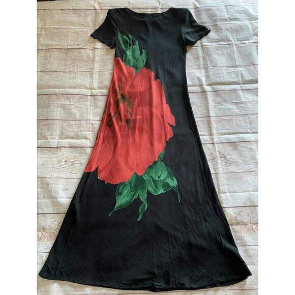 Vintage Jeffrey & Dara 90’s floral boho midi dress M - Picture 12 of 12